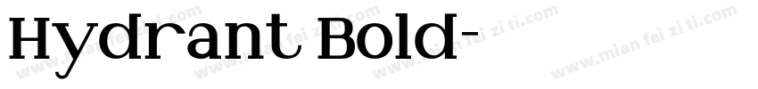 Hydrant Bold字体转换